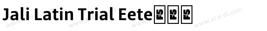 Jali Latin Trial Ext字体转换